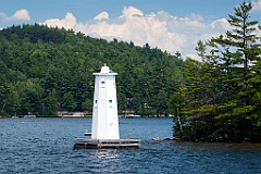 Herrick Cove Lighthouse on a Summer Day in New Hampshire